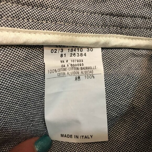 Marina Yachting Cotton Tailored Shorts Size 40 Italy Gray Folded Hem Nautical - Picture 4 of 8